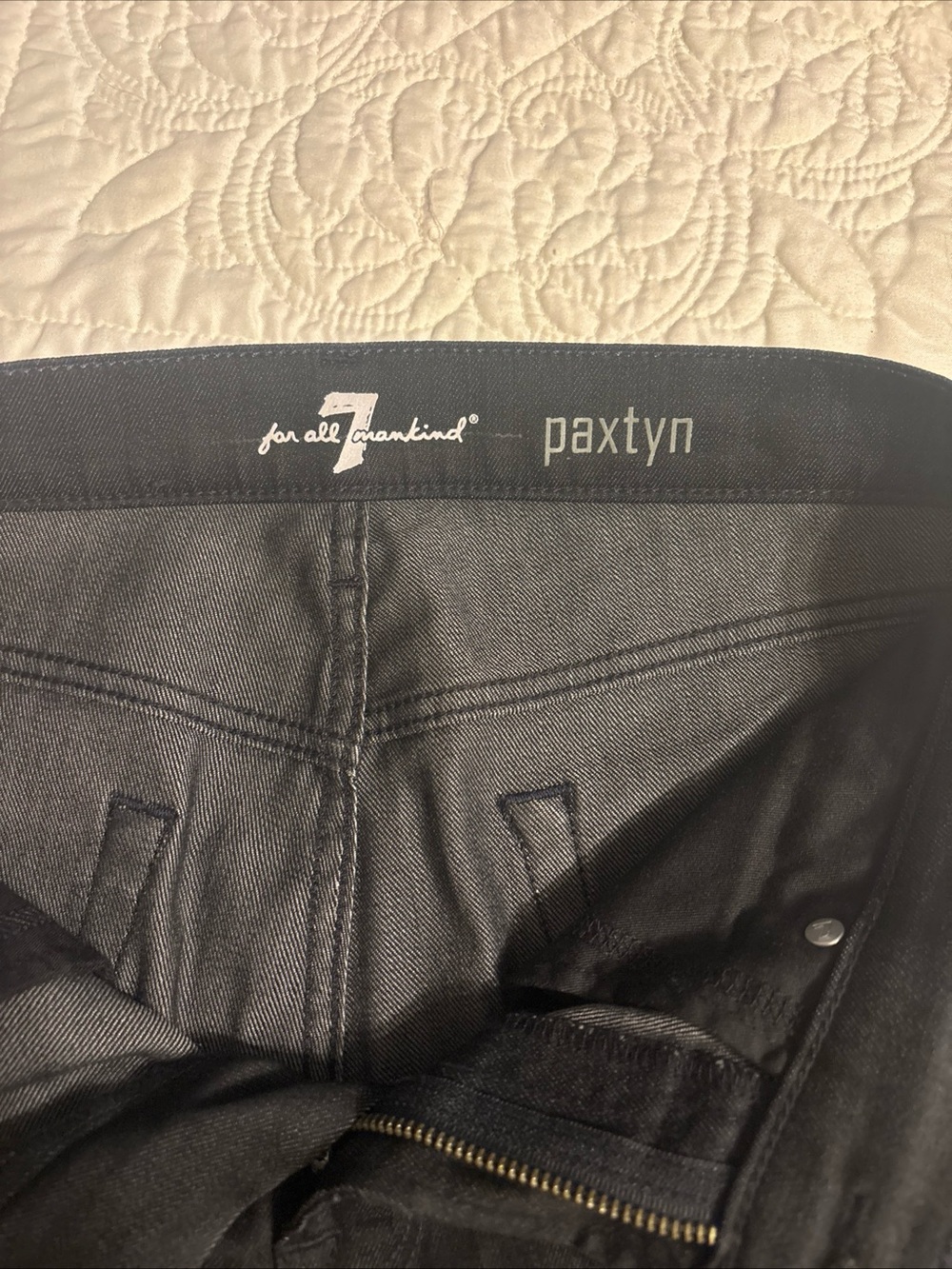 7 For All Mankind Paxtyn Slim Fit Black Men's Jeans